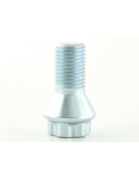 Set di bulloni per ruote (10 pezzi) lunghezza albero 21 mm, collare conico argento M14x1,5