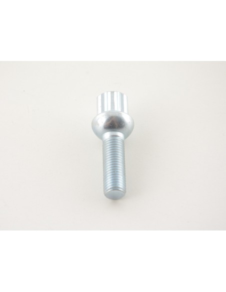 Set bulloni ruota (10 pz.) Lunghezza albero 35mm collare sferico argento M12x1,5
