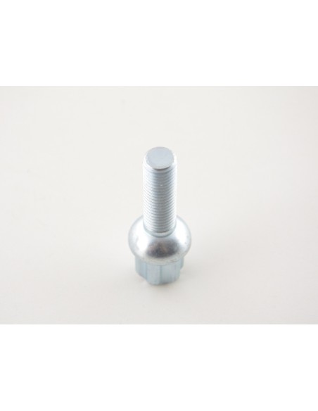 Set bulloni ruota (10 pz.) Lunghezza albero 35mm collare sferico argento M12x1,5