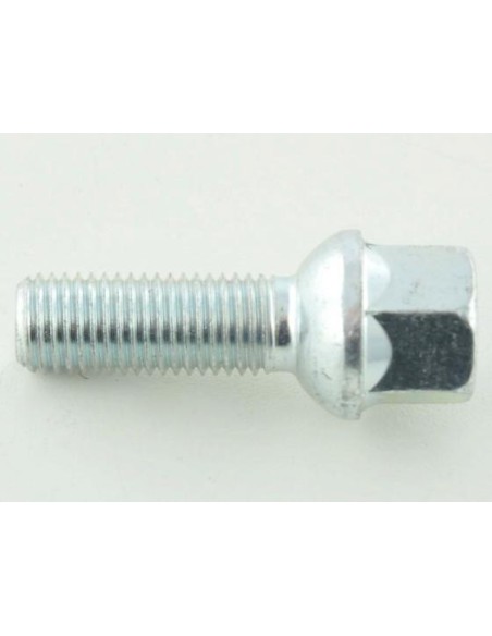 Set bulloni ruota (8 pz.) Lunghezza albero 35mm collare sferico argento M12x1,5