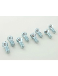 Set bulloni ruota (8 pz.) Lunghezza albero 26 mm, collare conico, testa corta, argento M14x1,5 2