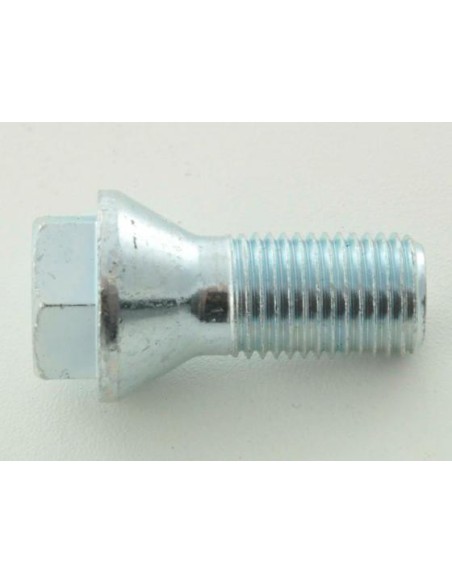 Set di bulloni per ruote (10 pezzi) lunghezza albero 26mm, collare conico, testa corta, argento M14x1,5