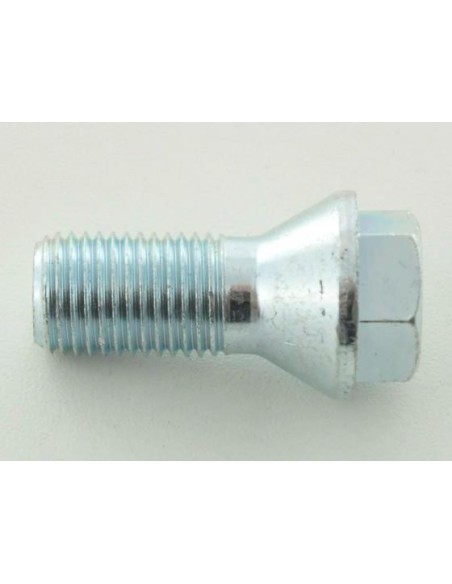 Set di bulloni per ruote (10 pezzi) lunghezza albero 26mm, collare conico, testa corta, argento M14x1,5