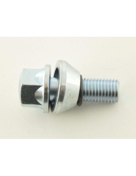 Set bulloni ruota (8 pz.) Lunghezza albero 21mm Collare conico argento M14x1,5