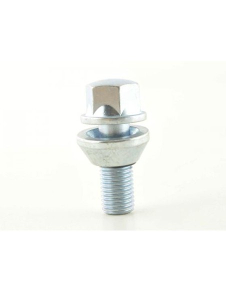 Set bulloni ruota (8 pz.) Lunghezza albero 21mm Collare conico argento M14x1,5