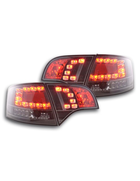 Fanali posteriori a LED set Audi A4 Avant tipo 8E 04-08 nero