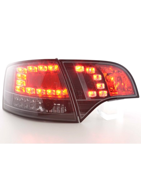Fanali posteriori a LED set Audi A4 Avant tipo 8E 04-08 nero