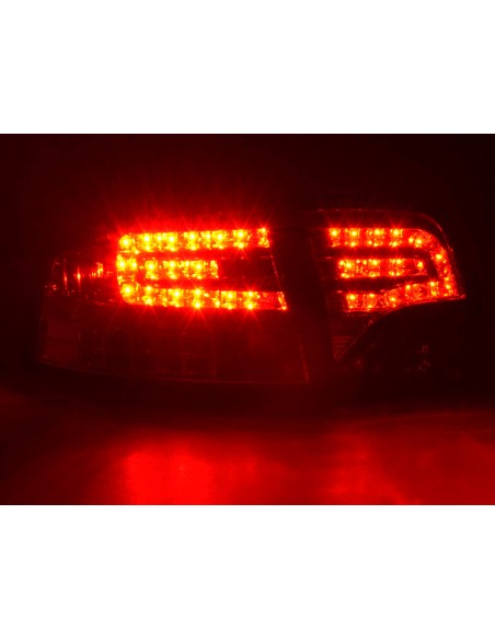 Set di luci posteriori a LED Audi A4 berlina tipo 8E 04-07 rosso / trasparente