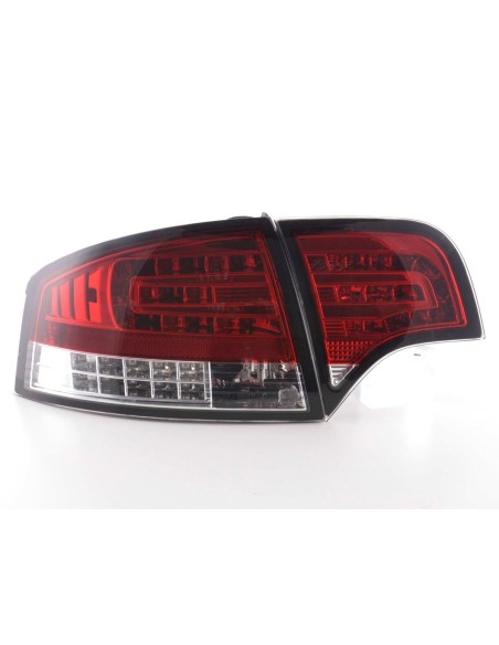 Set di luci posteriori a LED Audi A4 berlina tipo 8E 04-07 rosso / trasparente