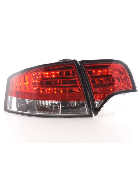 Set di luci posteriori a LED Audi A4 berlina tipo 8E 04-07 rosso / trasparente