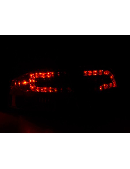 Set di luci posteriori a LED Audi A4 berlina tipo 8E 04-07 rosso / trasparente