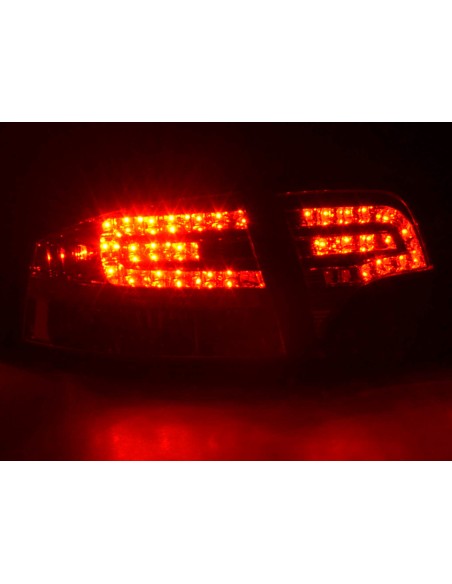 Set di luci posteriori a LED Audi A4 berlina tipo 8E 04-07 rosso / trasparente
