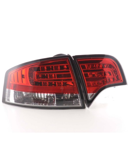 Set di luci posteriori a LED Audi A4 berlina tipo 8E 04-07 rosso / trasparente