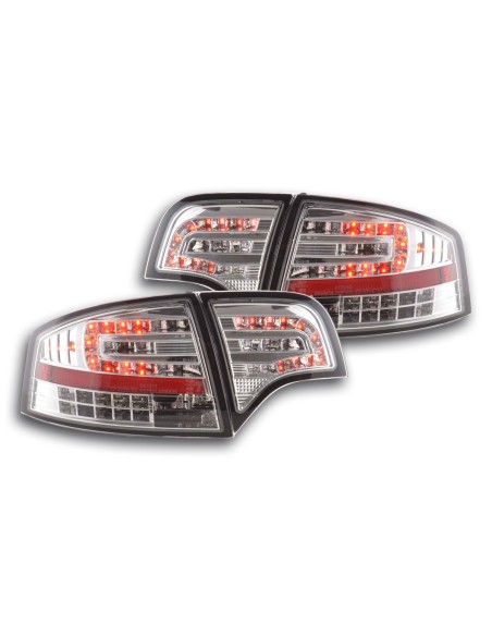 Set di luci posteriori a LED Audi A4 berlina tipo 8E 04-07 cromato