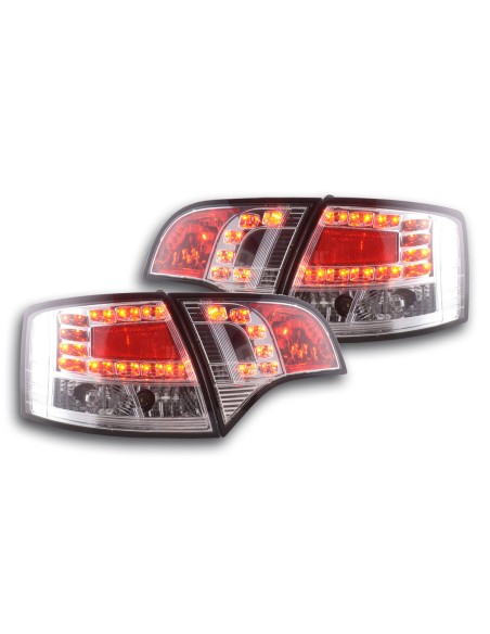 Set di luci posteriori a LED Audi A4 Avant tipo 8E 04-08 cromato