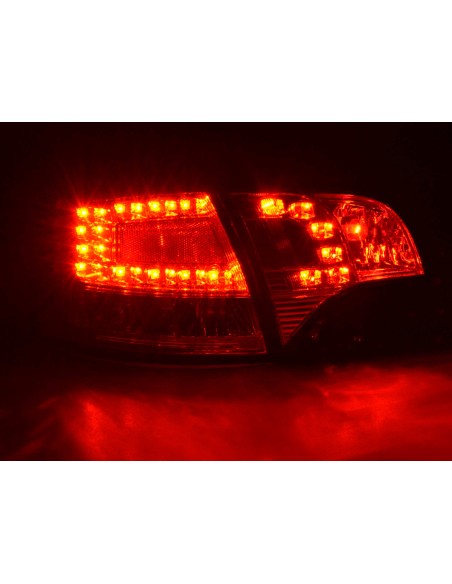 Set di luci posteriori a LED Audi A4 Avant tipo 8E 04-08 cromato
