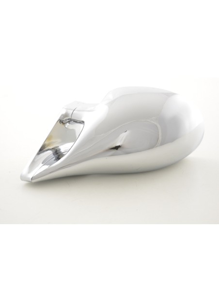 Specchietto retrovisore esterno sportivo set N-Look con guida a destra cromata regolabile manualmente