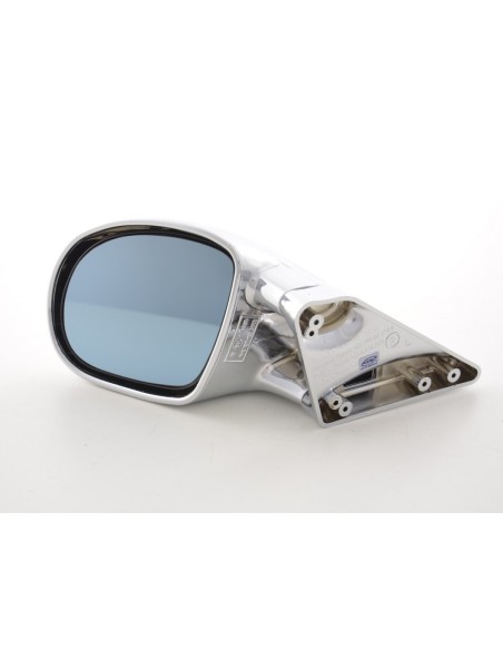 Specchietto retrovisore esterno sportivo set N-Look con guida a destra cromata regolabile manualmente