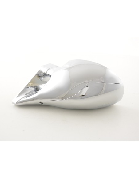 Specchietto retrovisore esterno sportivo set Speed-Look regolabile manualmente con copertura cromata cromata guida a sinistra
