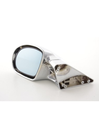 Specchietto retrovisore esterno sportivo set Speed-Look regolabile manualmente con copertura cromata cromata guida a sinistra