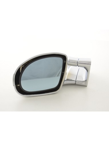 Specchietto retrovisore esterno sportivo set Speed-Look regolabile manualmente con copertura cromata cromata guida a sinistra