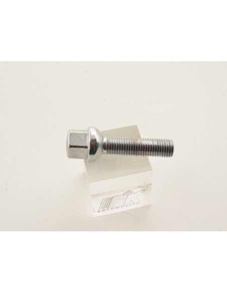 Set bulloni ruota (8 pz.) Lunghezza albero 35mm collare sferico cromato M12x1,5