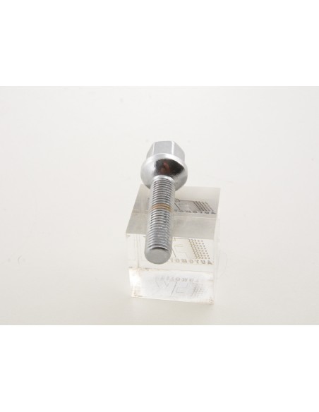 Set bulloni ruota (8 pz.) Lunghezza albero 35mm collare sferico cromato M12x1,5