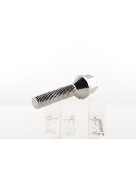 Set bulloni ruota (8 pezzi), lunghezza albero 43 mm, collare conico, cromato M12x1,5
