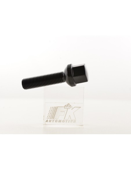 Set bulloni ruota (8 pz.) Lunghezza albero 45mm collare sferico nero M12x1,5