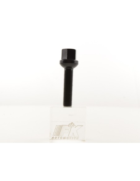 Set bulloni ruota (8 pz.) Lunghezza albero 45mm collare sferico nero M12x1,5