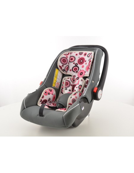 Seggiolino auto seggiolino auto seggiolino auto nero / bianco / rosa gruppo 0+, 0-13 kg