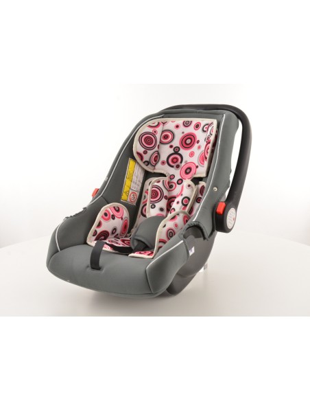Seggiolino auto seggiolino auto seggiolino auto nero / bianco / rosa gruppo 0+, 0-13 kg