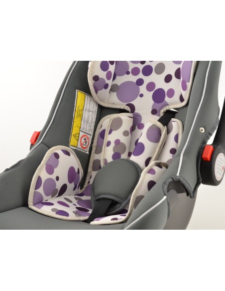 Seggiolino auto seggiolino auto seggiolino auto nero / bianco / viola gruppo 0+, 0-13 kg