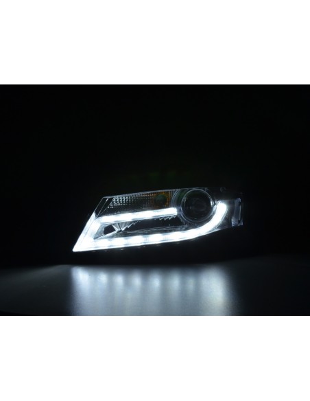 Set fari Xenon Daylight Luci di marcia diurna a LED Audi A4 B8 8K 07-11 cromo