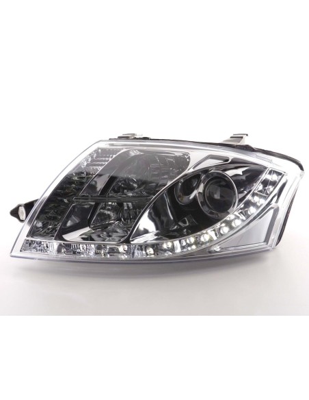 Faro Daylight LED DRL look Audi TT tipo 8N 99-05 cromato