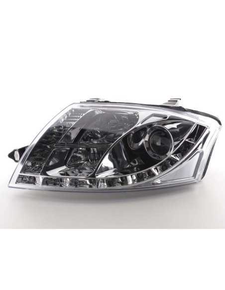 Faro Daylight LED DRL look Audi TT tipo 8N 99-05 cromato