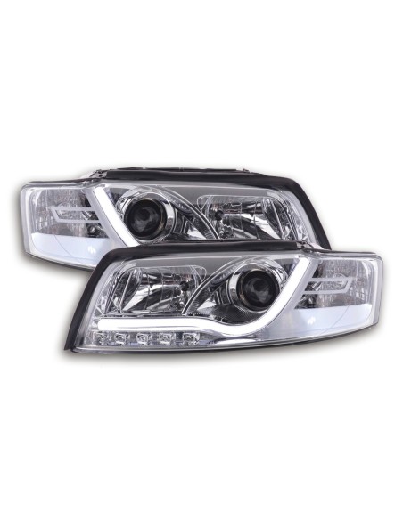 Faro Daylight LED DRL look Audi A4 tipo 8E 01-04 cromato