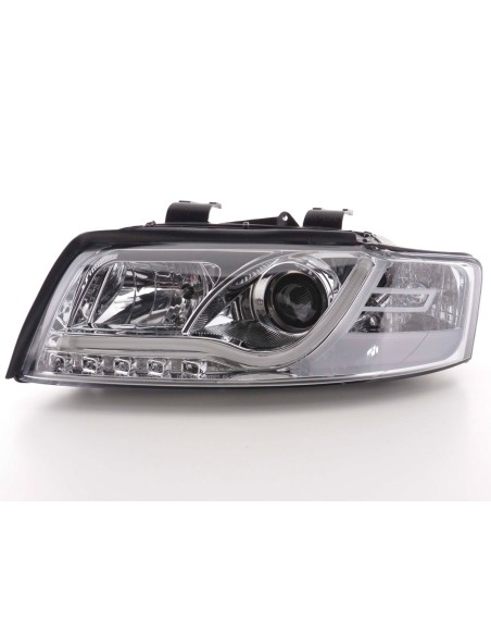 Faro Daylight LED DRL look Audi A4 tipo 8E 01-04 cromato