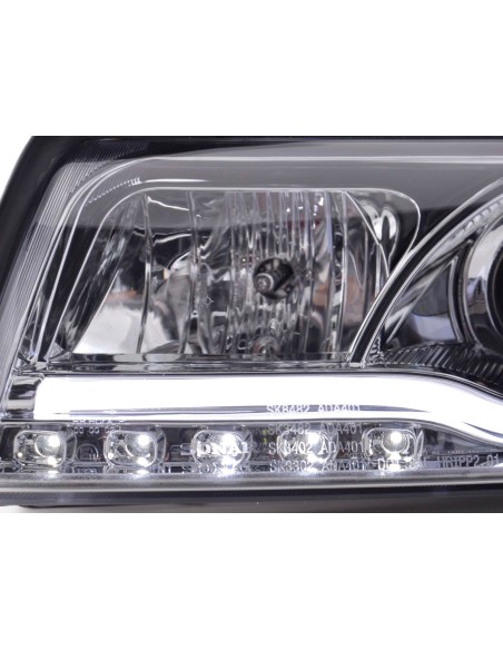 Faro Daylight LED DRL look Audi A4 tipo 8E 01-04 cromato
