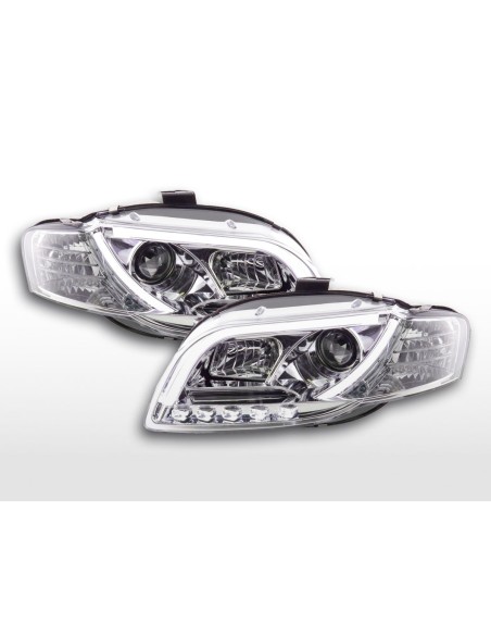 Faro Daylight LED DRL look Audi A4 tipo 8E 04-08 cromato