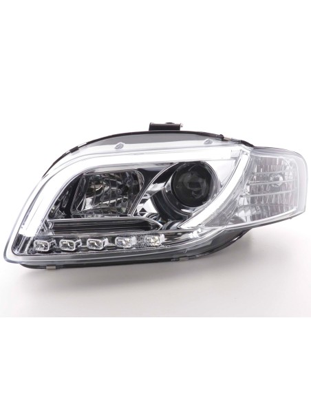 Faro Daylight LED DRL look Audi A4 tipo 8E 04-08 cromato