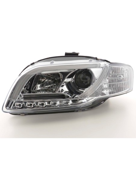 Faro Daylight LED DRL look Audi A4 tipo 8E 04-08 cromato
