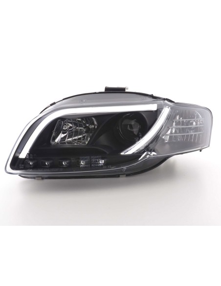 Faro Daylight LED DRL look Audi A4 tipo 8E 04-08 nero