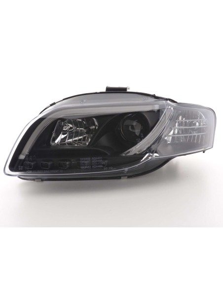 Faro Daylight LED DRL look Audi A4 tipo 8E 04-08 nero