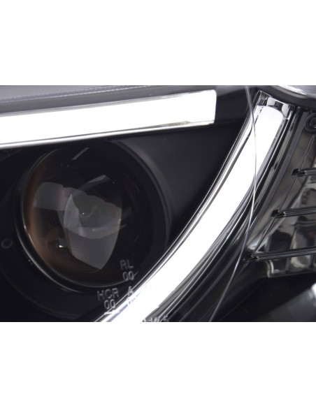 Faro Daylight LED DRL look Audi A4 tipo 8E 04-08 nero