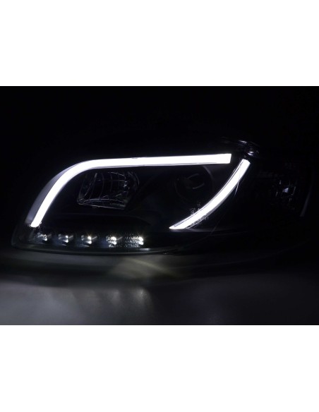 Faro diurno Luci di marcia diurna a LED Audi A4 tipo 8E 05-07 nero