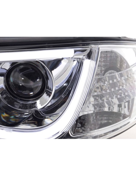 Faro Daylight LED DRL look Audi A6 tipo 4B 97-01 cromato