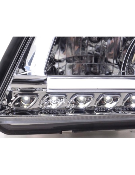 Faro Daylight LED DRL look Audi A6 tipo 4B 97-01 cromato