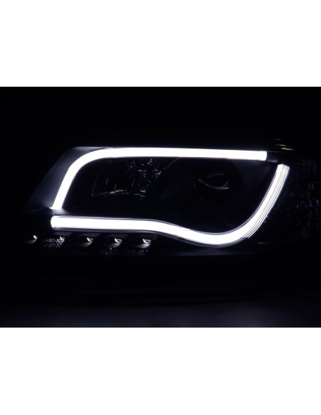 Faro Daylight LED DRL look Audi A6 tipo 4B 97-01 nero