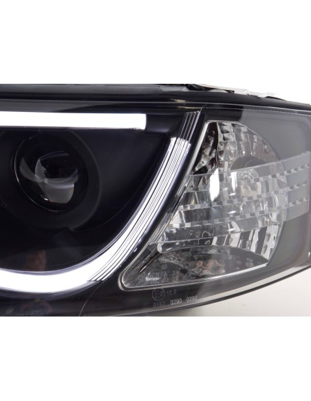 Faro Daylight LED DRL look Audi A6 tipo 4B 97-01 nero
